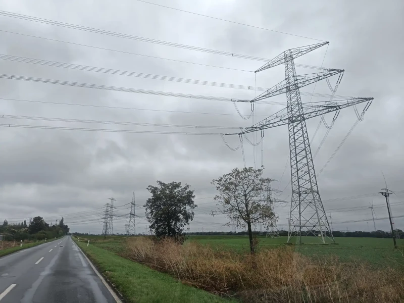 Winkelabspannmast in Bad Lauchstädt